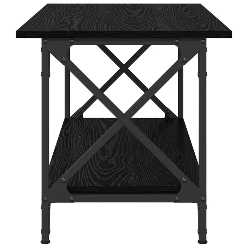 Kavos staliukas juoda ąžuolo 80 x 45 x 45.5 cm Apdirbta mediena