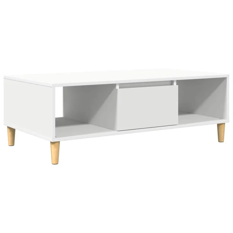 Kavos staliukas Balta 102 x 55 x 35 cm Apdirbta mediena