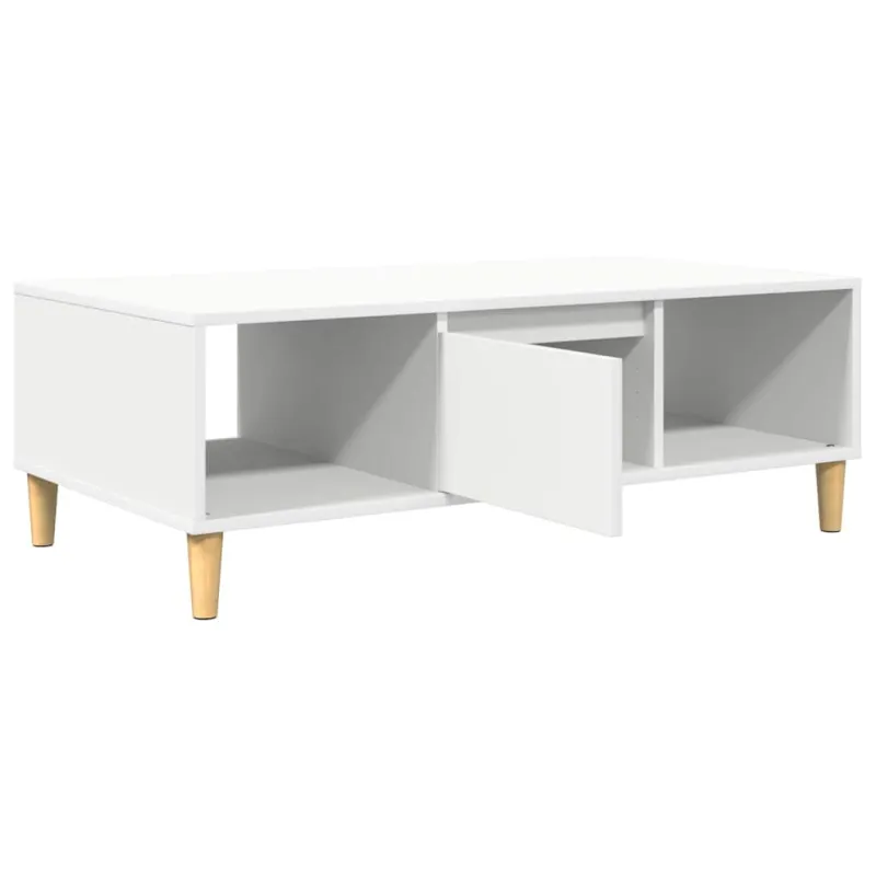 Kavos staliukas Balta 102 x 55 x 35 cm Apdirbta mediena