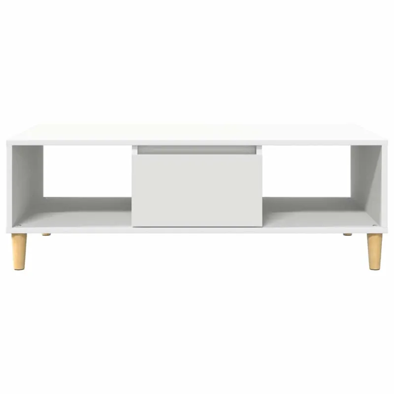 Kavos staliukas Balta 102 x 55 x 35 cm Apdirbta mediena