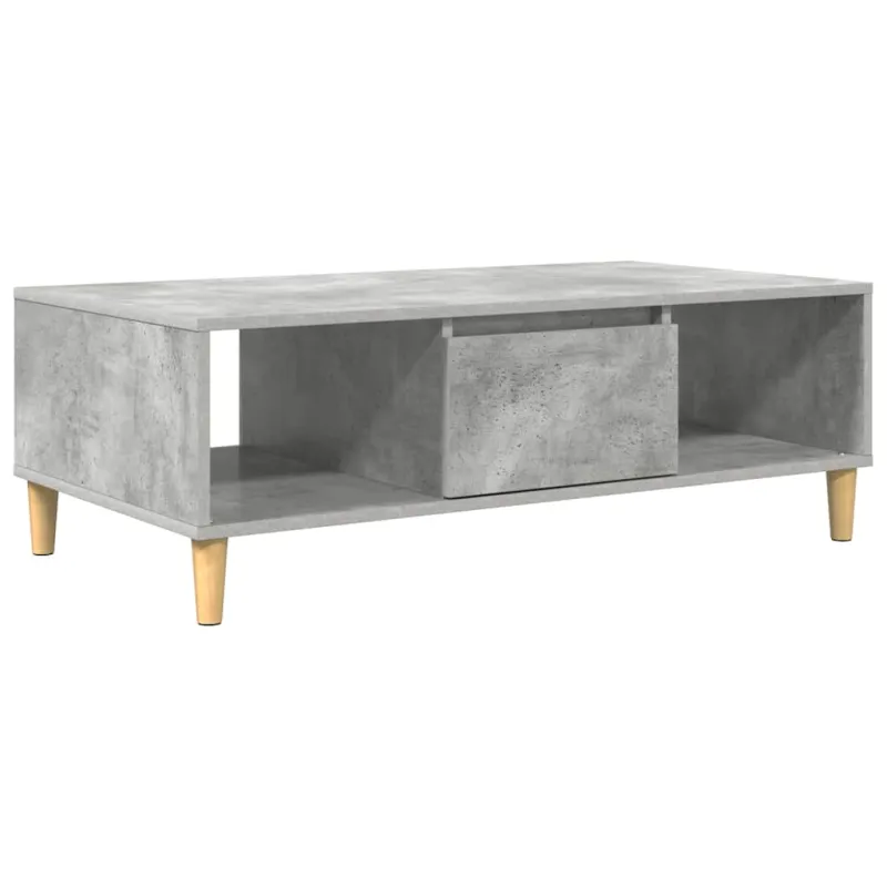 Kavos staliukas Betono pilka 102 x 55 x 35 cm Apdirbta mediena