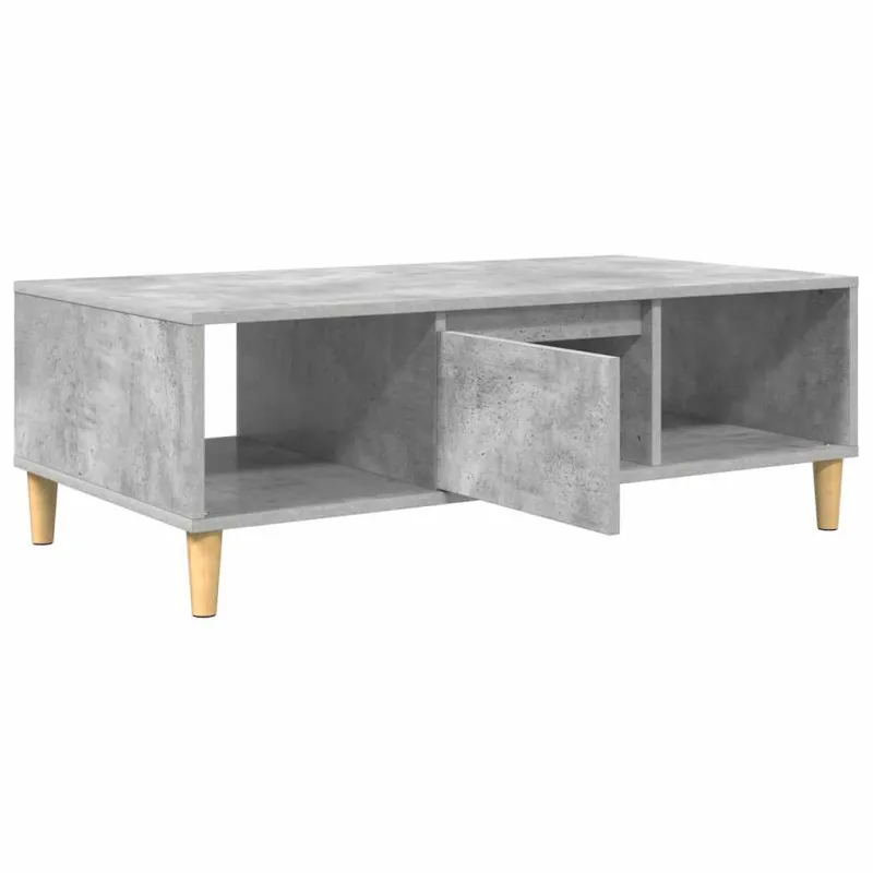 Kavos staliukas Betono pilka 102 x 55 x 35 cm Apdirbta mediena