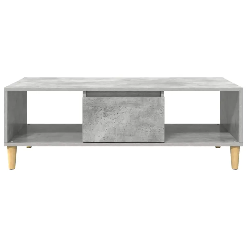 Kavos staliukas Betono pilka 102 x 55 x 35 cm Apdirbta mediena