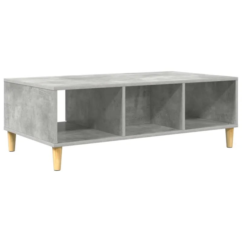 Kavos staliukas Betono pilka 102 x 55 x 35 cm Apdirbta mediena