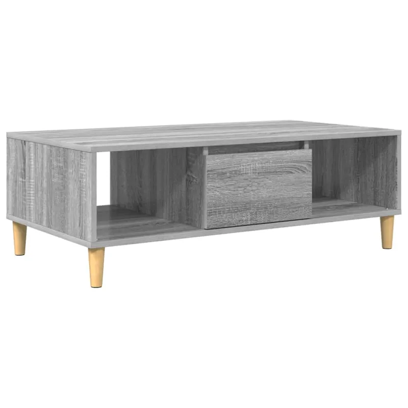 Kavos staliukas Pilkas Sonoma 102 x 55 x 35 cm Apdirbta mediena