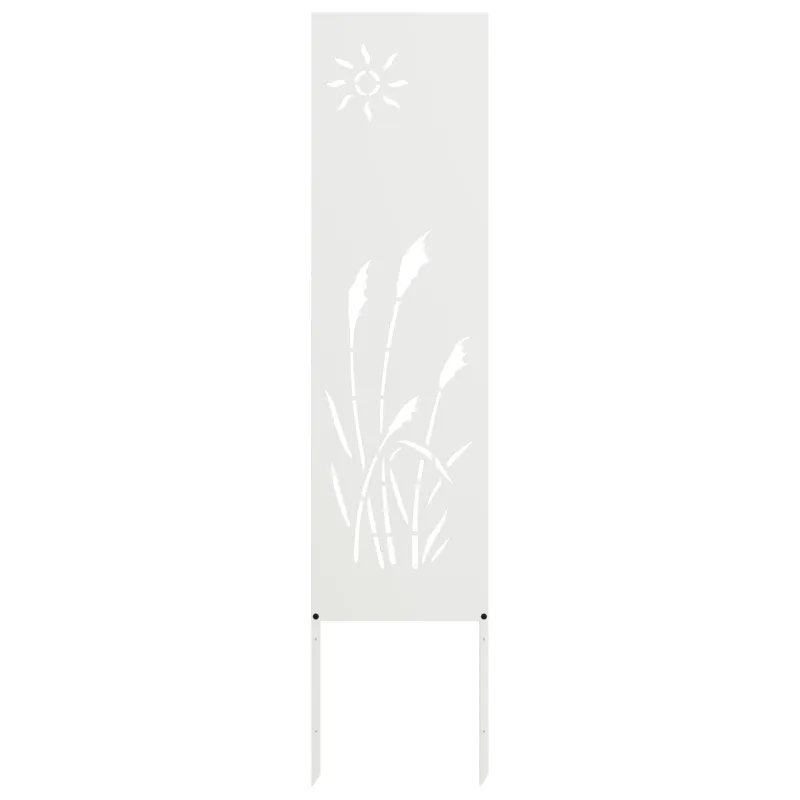 Sodo privatumo ekranas „Fretwork“ Balta 32 x 140 cm