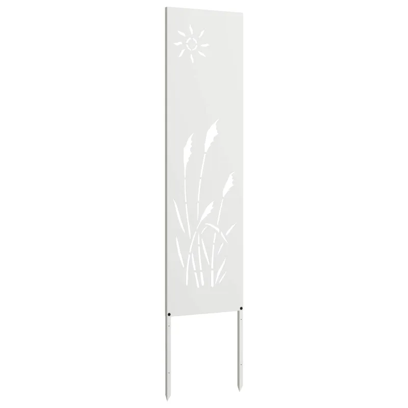Sodo privatumo ekranas „Fretwork“ Balta 32 x 140 cm