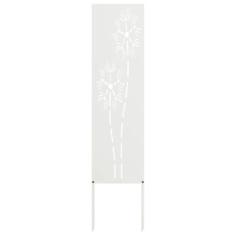 Sodo privatumo ekranas „Fretwork“ Balta 32 x 140 cm