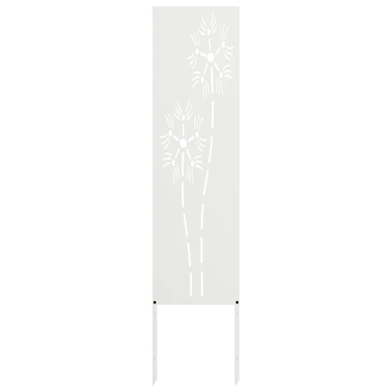 Sodo privatumo ekranas „Fretwork“ Balta 32 x 140 cm