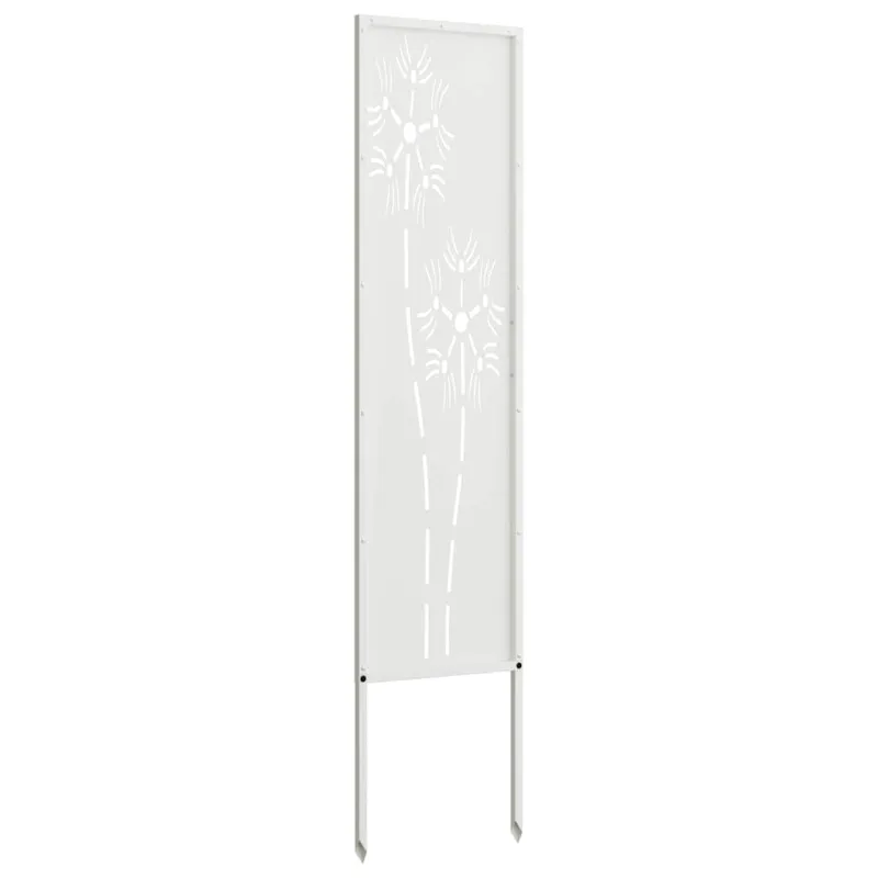 Sodo privatumo ekranas „Fretwork“ Balta 32 x 140 cm