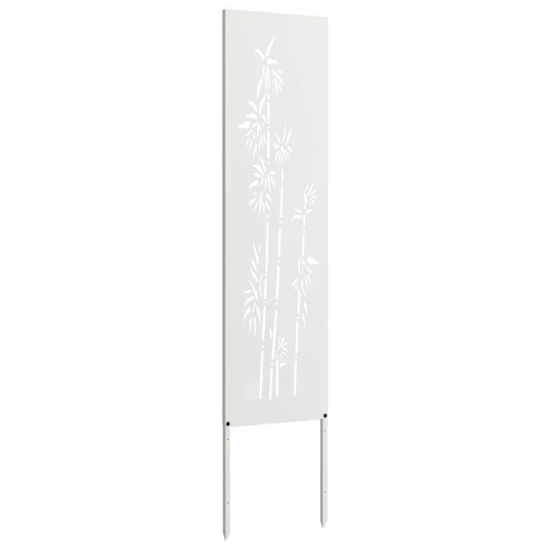 Sodo privatumo ekranas Gėlių Balta 32 x 140 cm