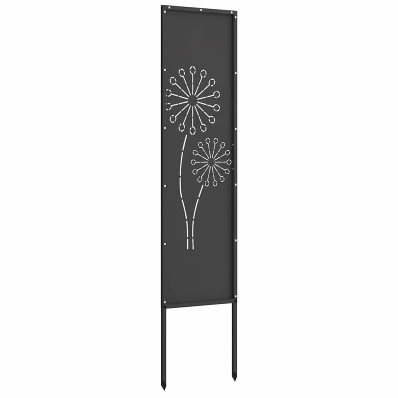 Sodo privatumo ekranas „Fretwork“ Juoda 32 x 140 cm