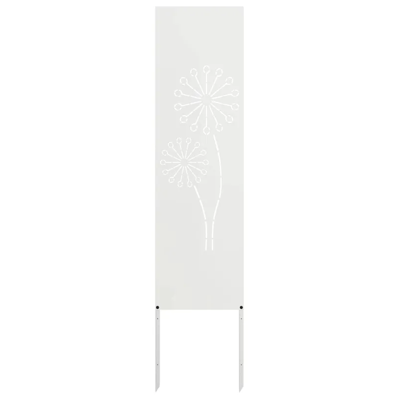 Sodo privatumo ekranas „Fretwork“ Balta 32 x 140 cm