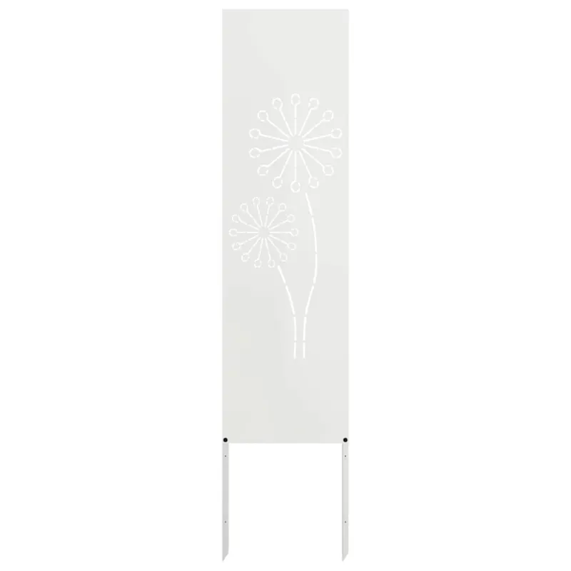 Sodo privatumo ekranas „Fretwork“ Balta 32 x 140 cm