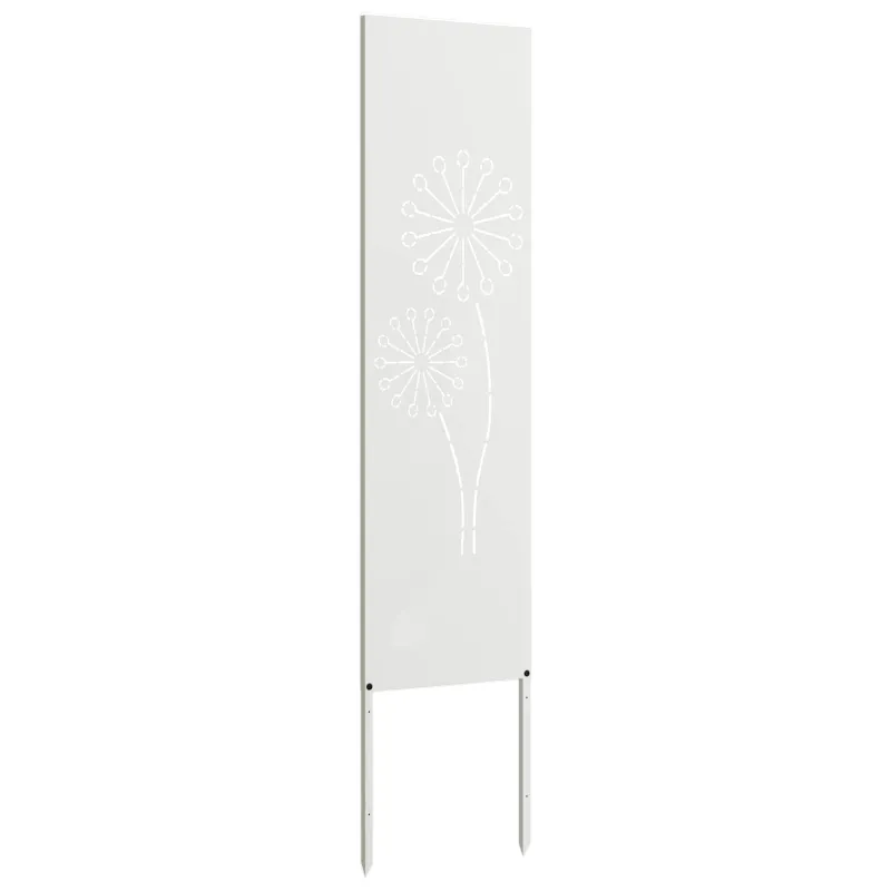Sodo privatumo ekranas „Fretwork“ Balta 32 x 140 cm