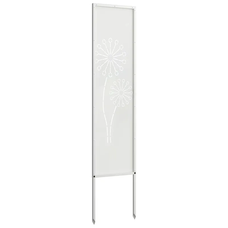 Sodo privatumo ekranas „Fretwork“ Balta 32 x 140 cm