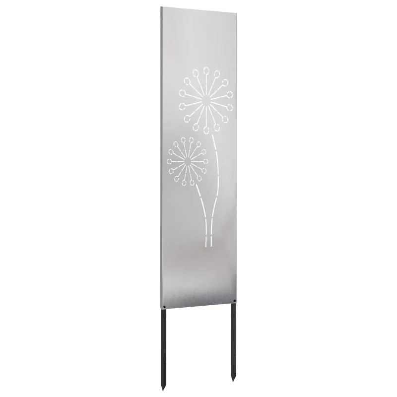 Sodo privatumo ekranas Sidabro 32 x 140 cm Nerūdijantis plienas