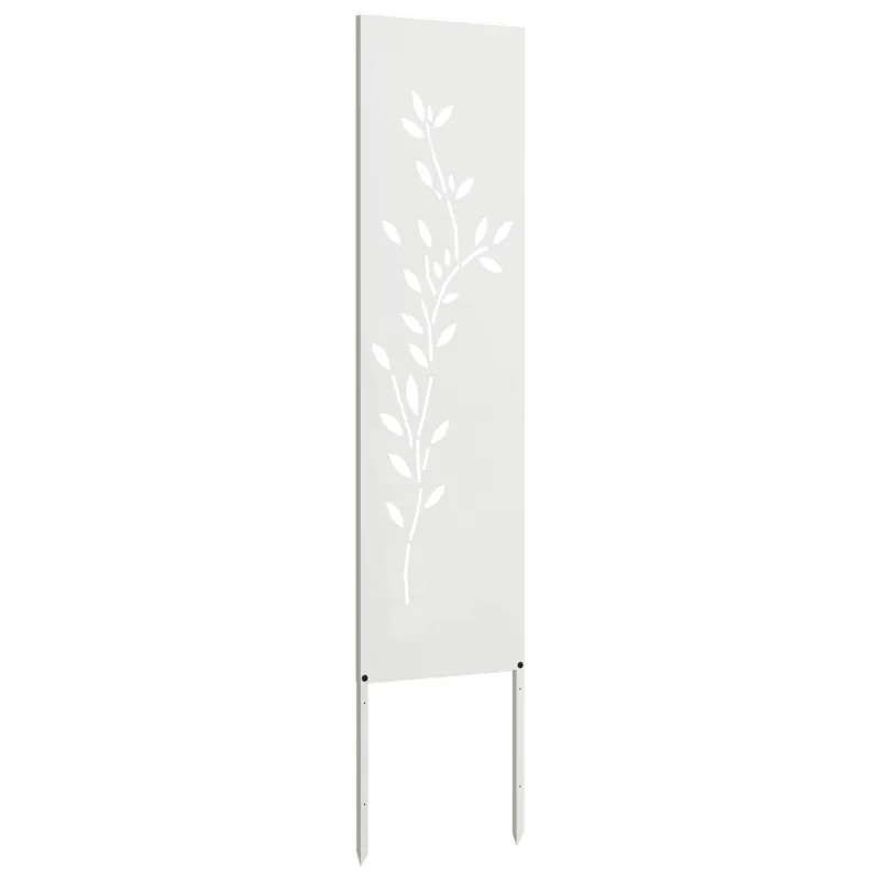 Sodo privatumo ekranas Gėlių Balta 32 x 140 cm