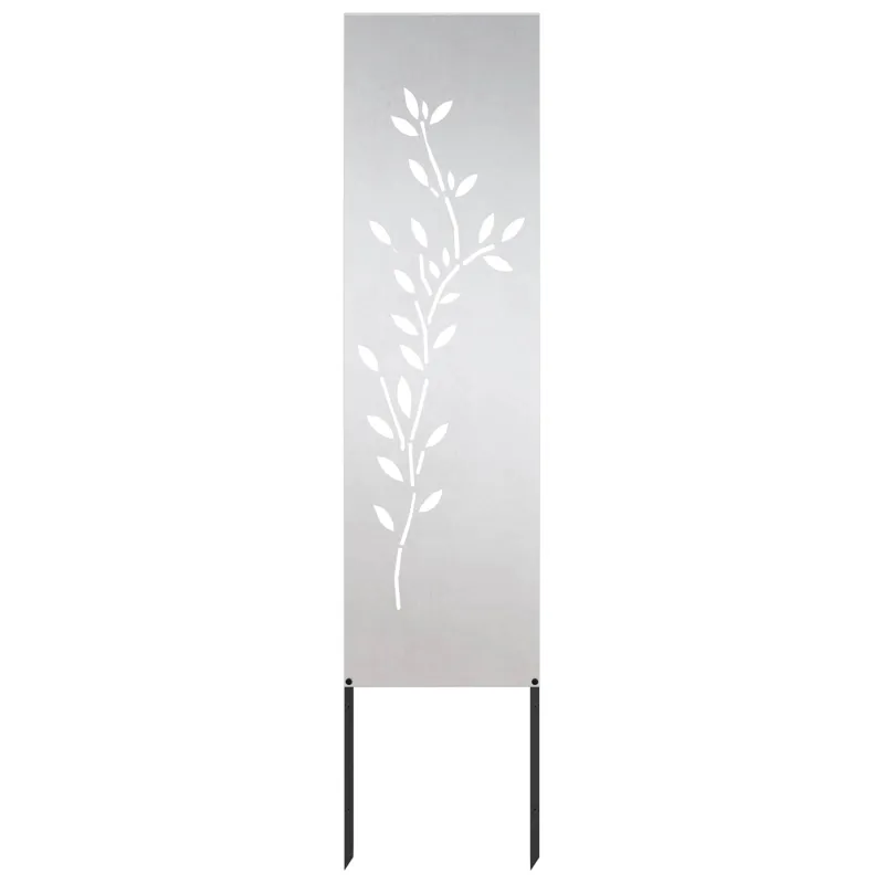 Sodo privatumo ekranas Sidabro 32 x 140 cm Nerūdijantis plienas