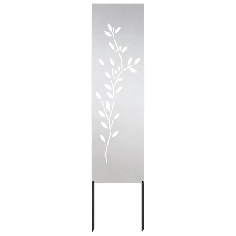 Sodo privatumo ekranas Sidabro 32 x 140 cm Nerūdijantis plienas