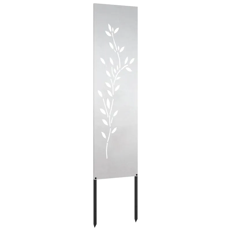 Sodo privatumo ekranas Sidabro 32 x 140 cm Nerūdijantis plienas