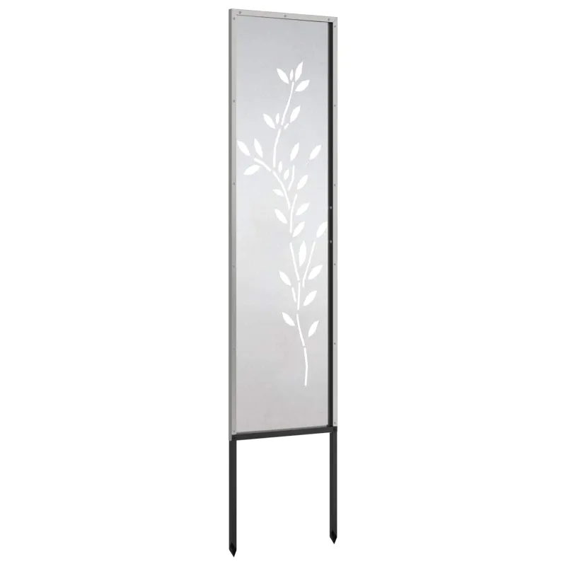 Sodo privatumo ekranas Sidabro 32 x 140 cm Nerūdijantis plienas