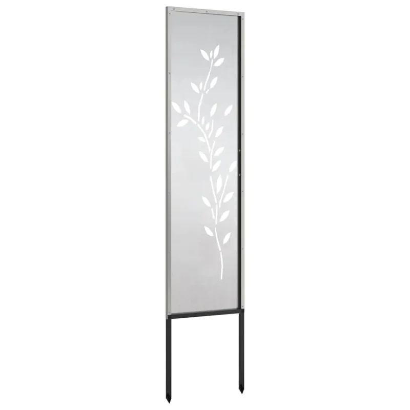 Sodo privatumo ekranas Sidabro 32 x 140 cm Nerūdijantis plienas