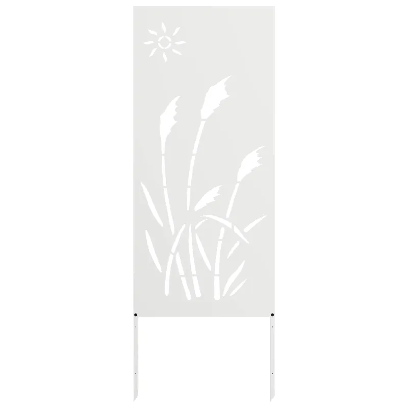Sodo privatumo ekranas „Fretwork“ Balta 50 x 140 cm