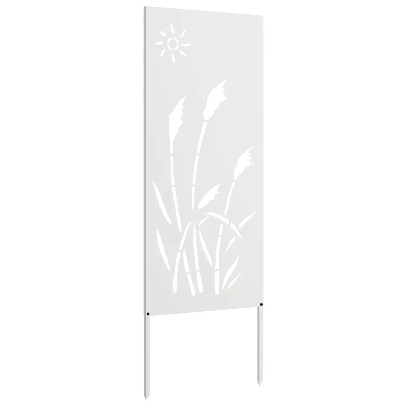 Sodo privatumo ekranas „Fretwork“ Balta 50 x 140 cm