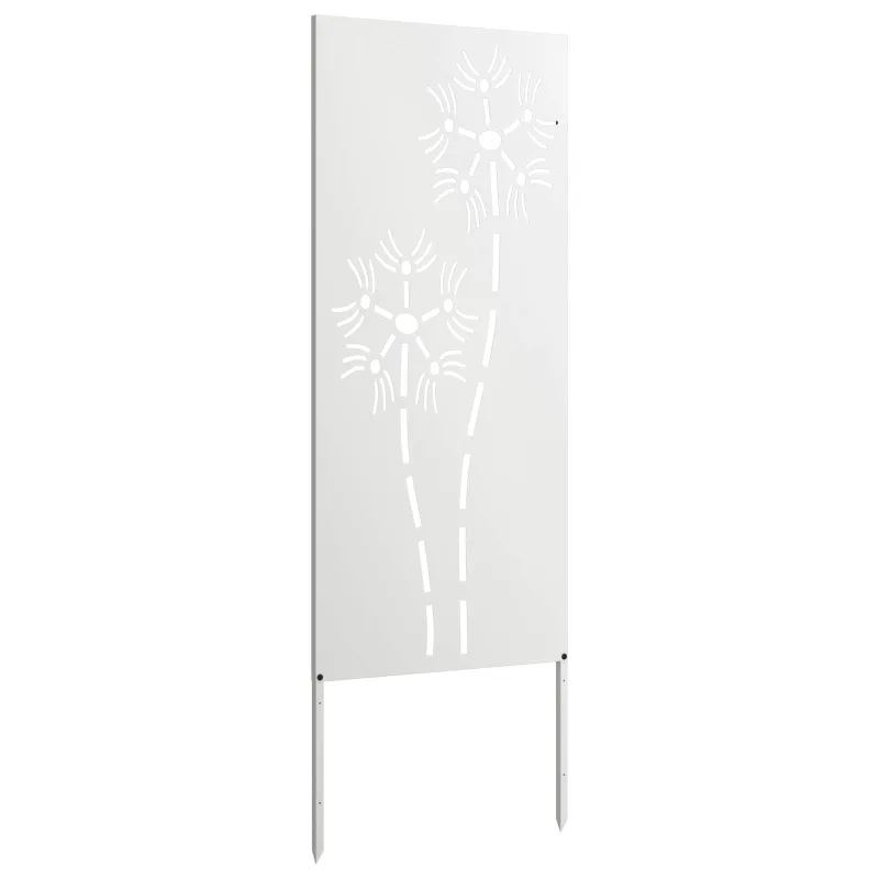 Sodo privatumo ekranas „Fretwork“ Balta 50 x 140 cm