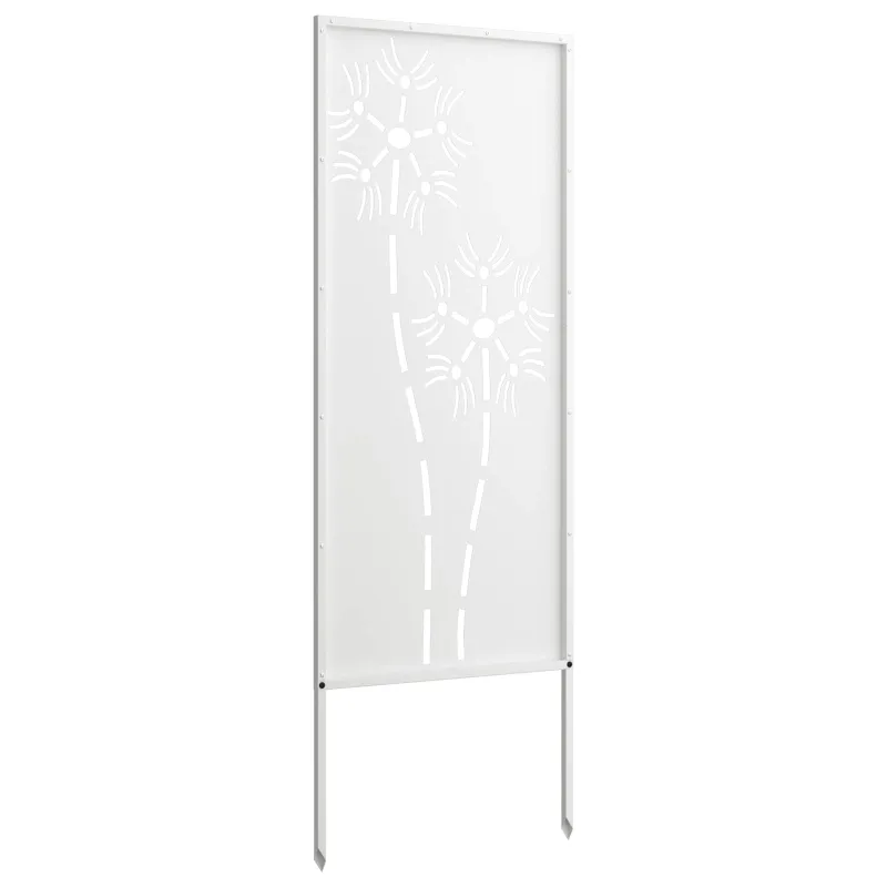 Sodo privatumo ekranas „Fretwork“ Balta 50 x 140 cm