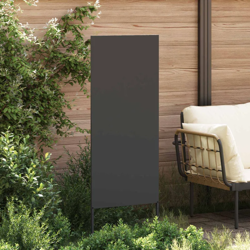 Sodo privatumo ekranas „Fretwork“ Juoda 50 x 140 cm