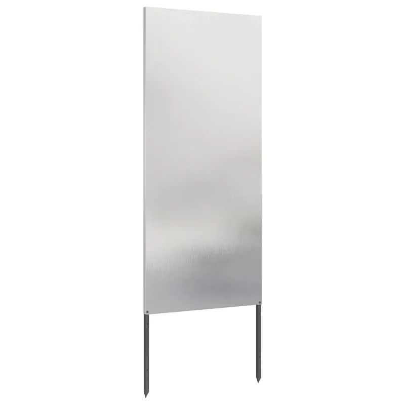 Sodo privatumo ekranas Sidabro 50 x 140 cm Nerūdijantis plienas