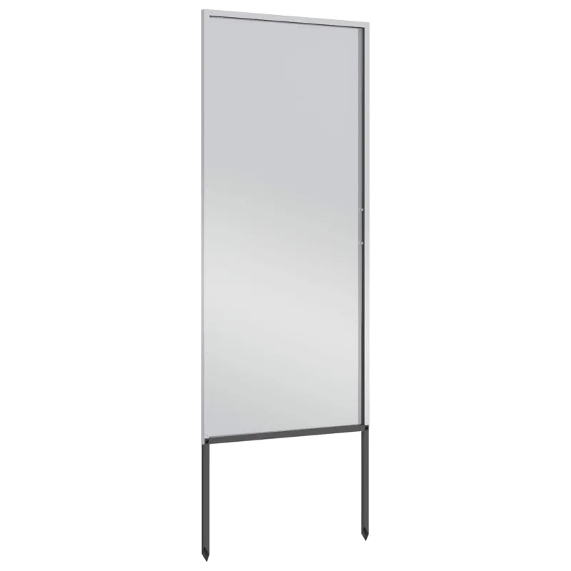 Sodo privatumo ekranas „Fretwork“ Sidabro 50 x 140 cm