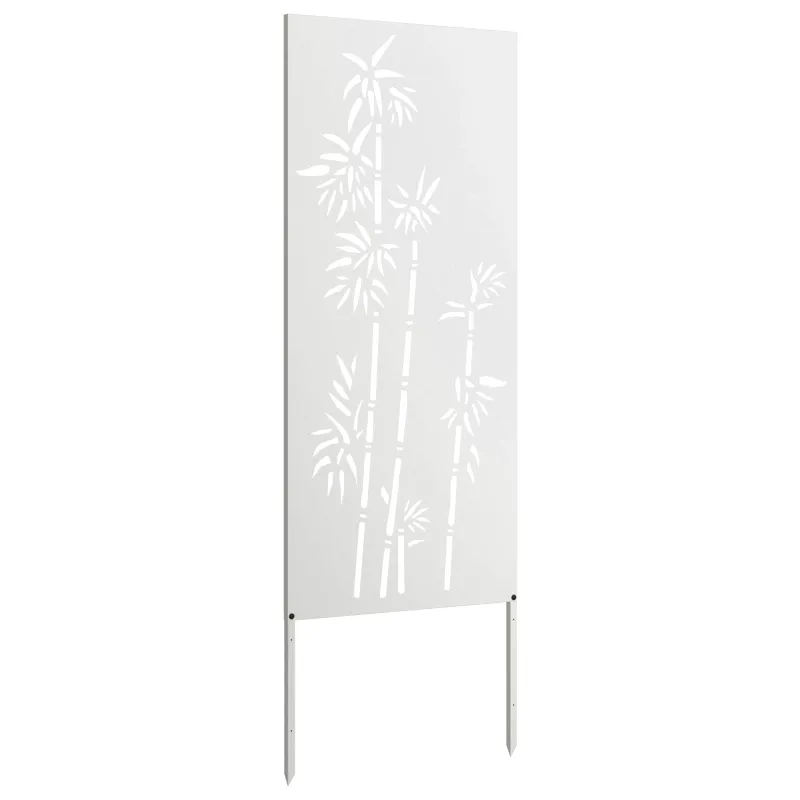 Sodo privatumo ekranas Gėlių Balta 50 x 140 cm