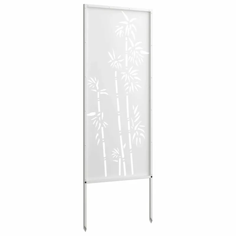 Sodo privatumo ekranas Gėlių Balta 50 x 140 cm