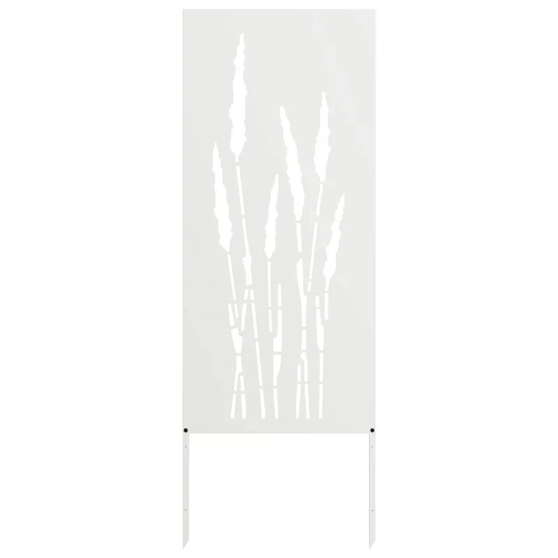 Sodo privatumo ekranas Gėlių Balta 50 x 140 cm