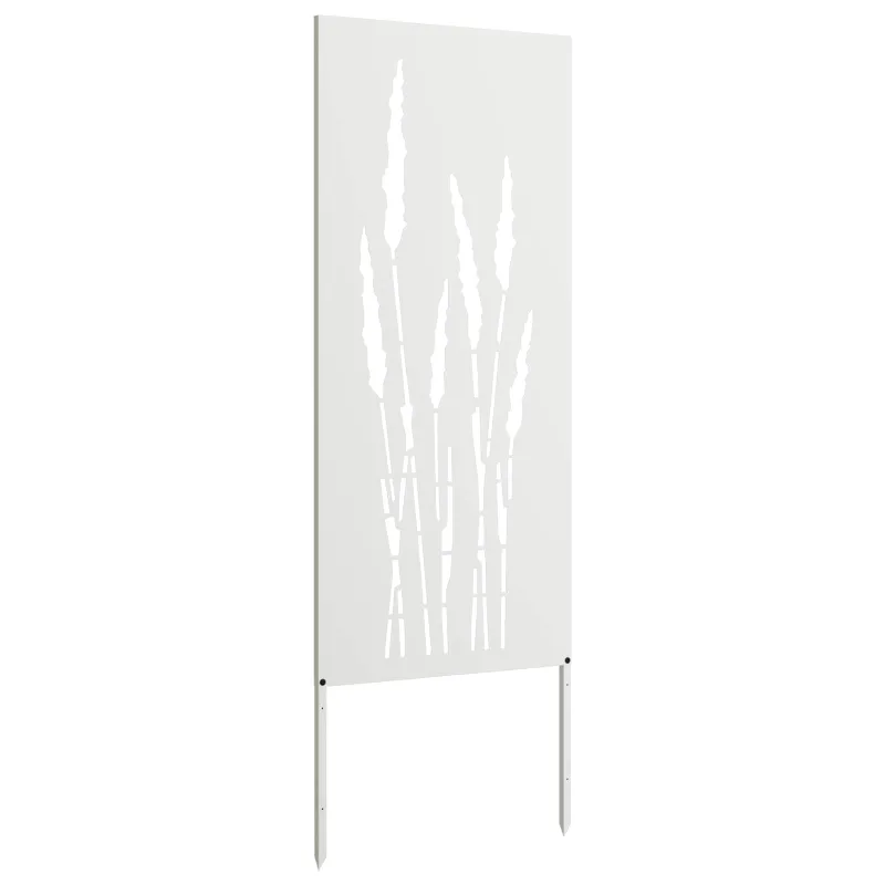 Sodo privatumo ekranas Gėlių Balta 50 x 140 cm