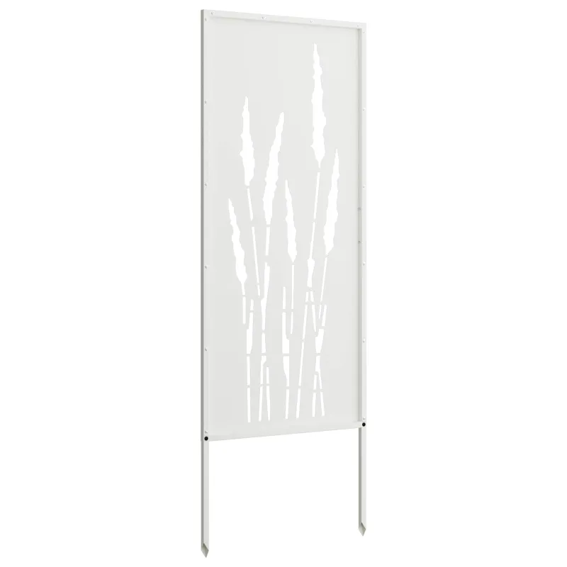 Sodo privatumo ekranas Gėlių Balta 50 x 140 cm