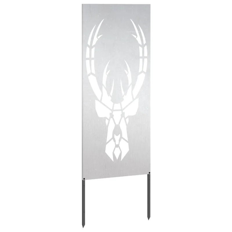 Sodo privatumo ekranas Sidabro 50 x 140 cm Nerūdijantis plienas