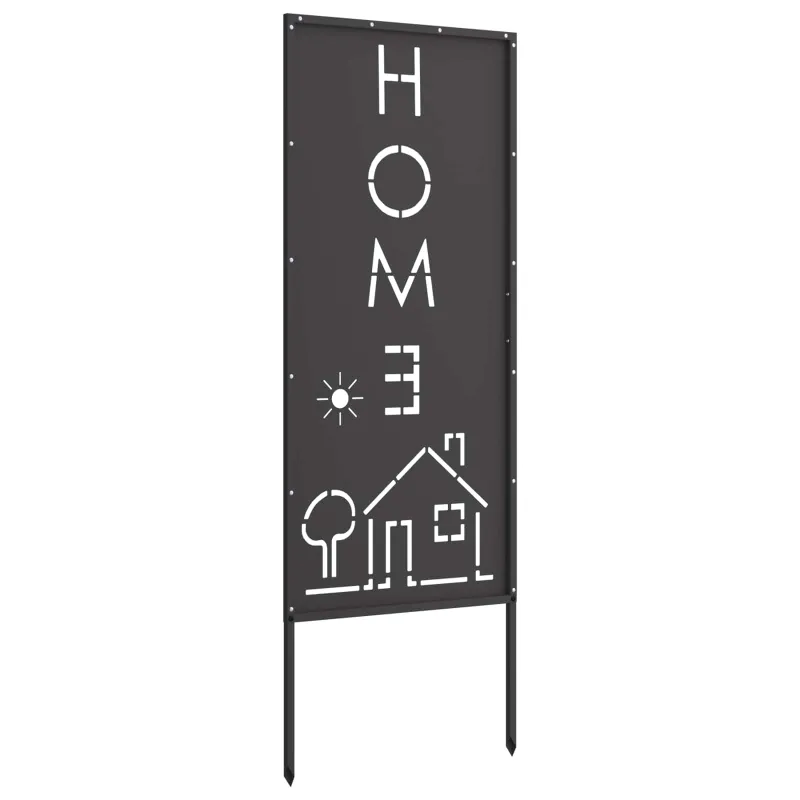 Sodo privatumo ekranas „Fretwork“ Juoda 50 x 140 cm
