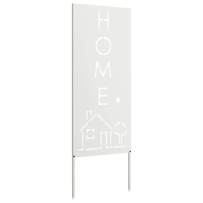 Sodo privatumo ekranas „Fretwork“ Balta 50 x 140 cm