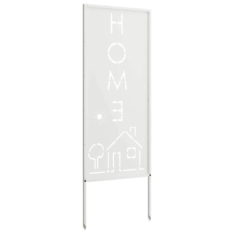 Sodo privatumo ekranas „Fretwork“ Balta 50 x 140 cm