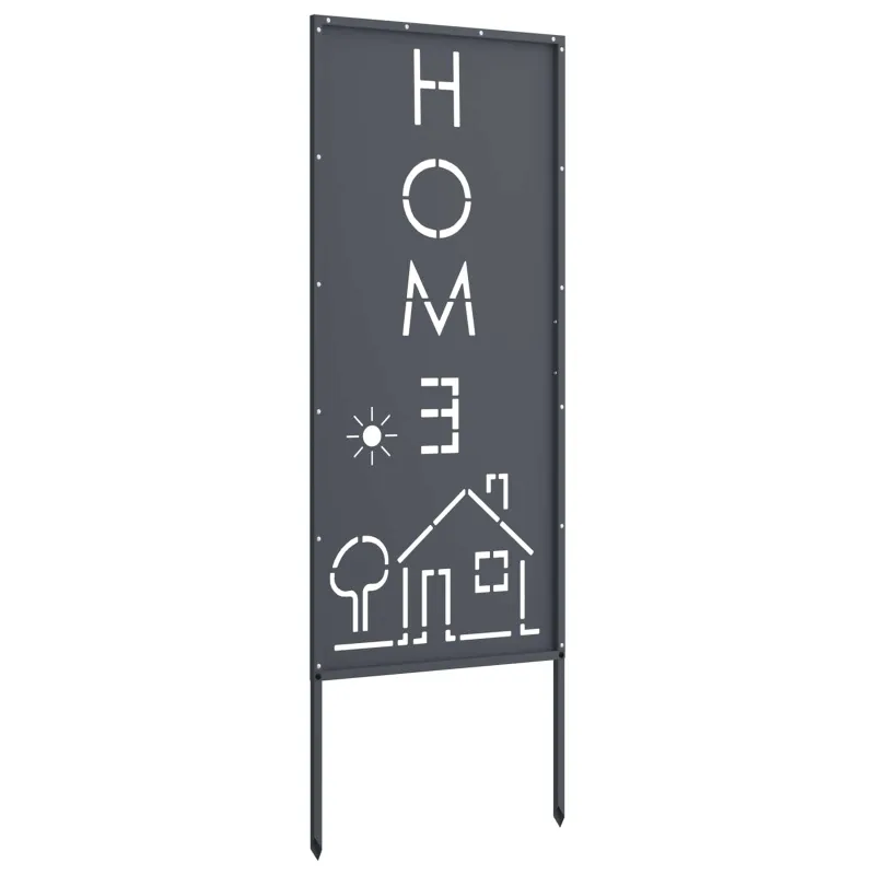 Sodo privatumo ekranas „Fretwork“ Antracitas 50 x 140 cm