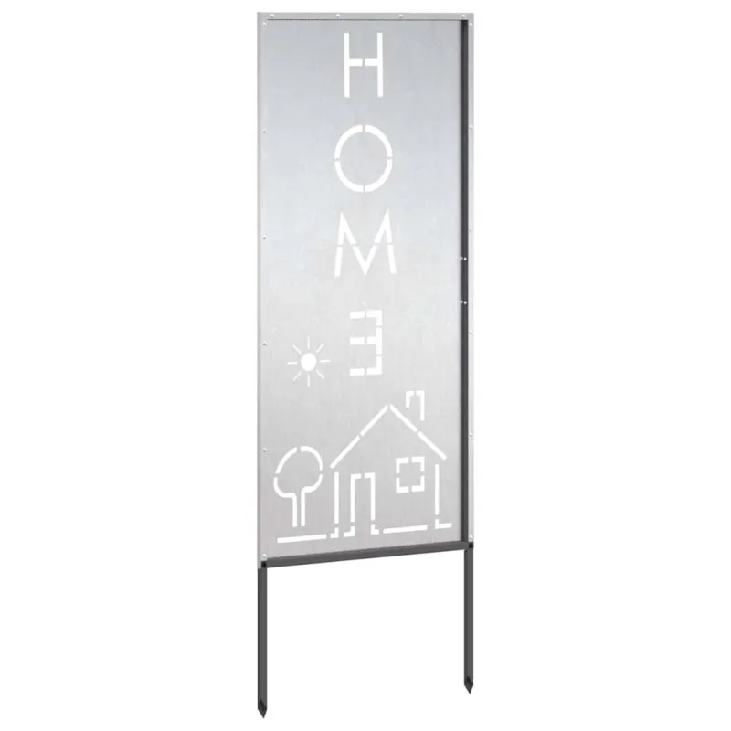 Sodo privatumo ekranas Sidabro 50 x 140 cm Nerūdijantis plienas