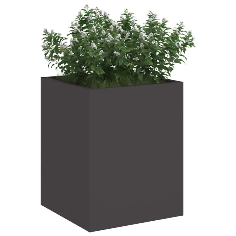 Sodo vazonas Juoda 32 x 32 x 40 cm Šaltai valcuotas plienas