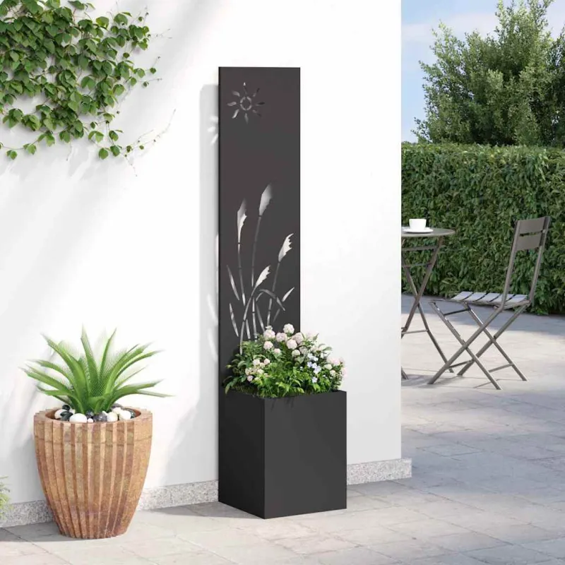 Sodo privatumo ekranas „Fretwork“ Juoda 32 x 150 cm