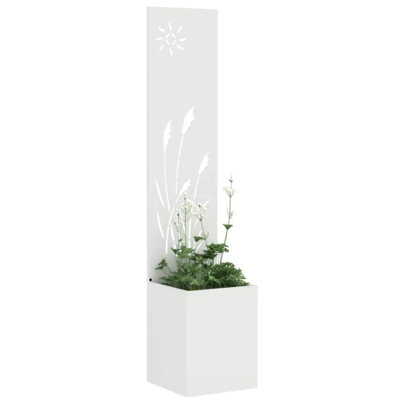 Sodo privatumo ekranas „Fretwork“ Balta 32 x 150 cm
