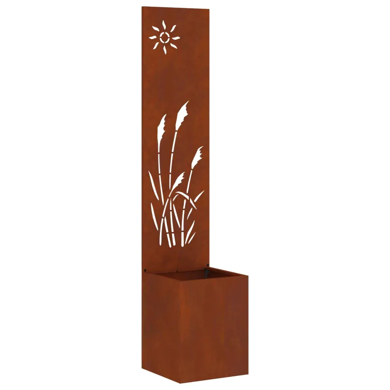 Sodo privatumo ekranas „Fretwork“ Rūdijanti 32 x 140 cm