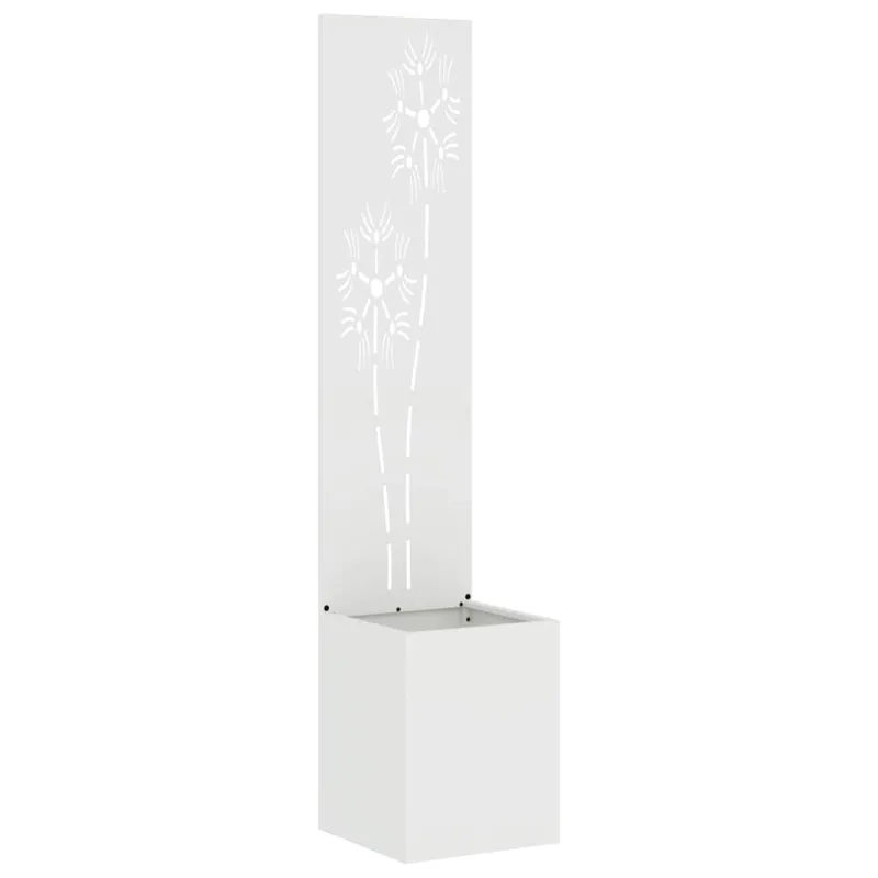 Sodo privatumo ekranas Gėlių Balta 32 x 150 cm